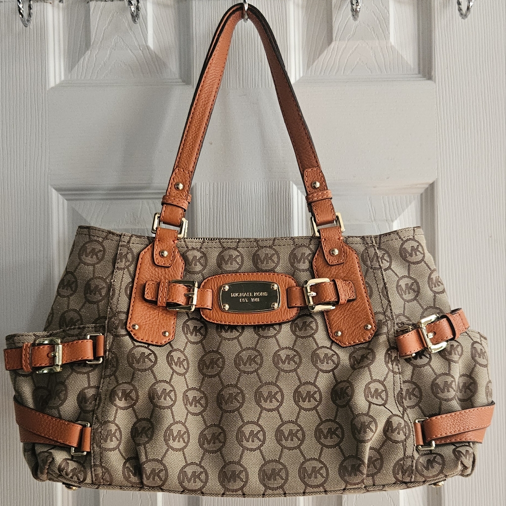 Michael Kors Orange Satchel Like New